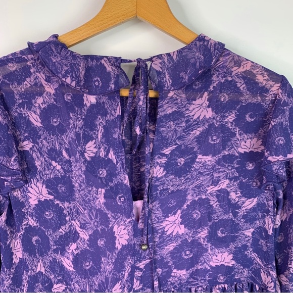 Free People These Dreams Mini Violet Dress Size Large - Picture 8 of 16